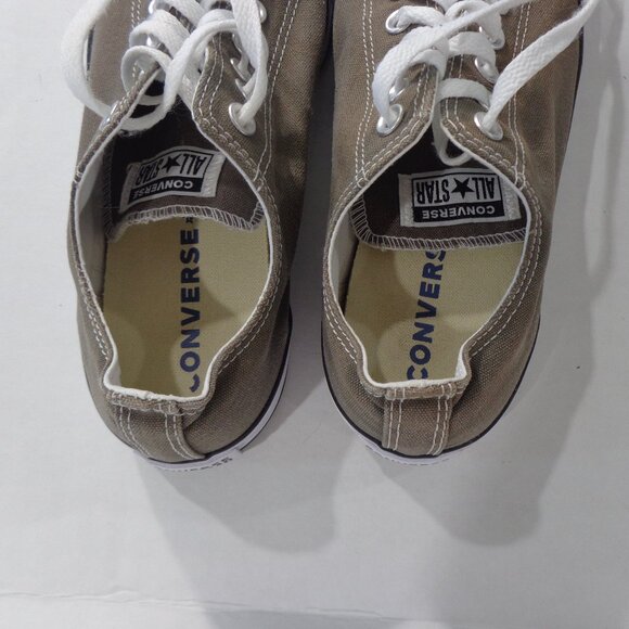 Converse Chuck Taylor All Stars Dark Gray Low Top Classic Size Mens 9 Womens 11 - Picture 4 of 7